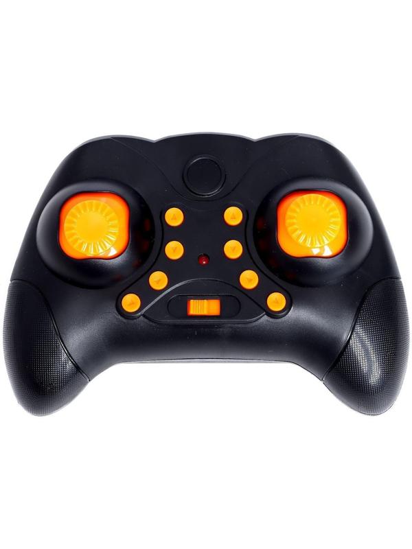 Квадрокоптер радиоуправляемый Flashdrone, работает от аккумулятора, цвет оранжевый