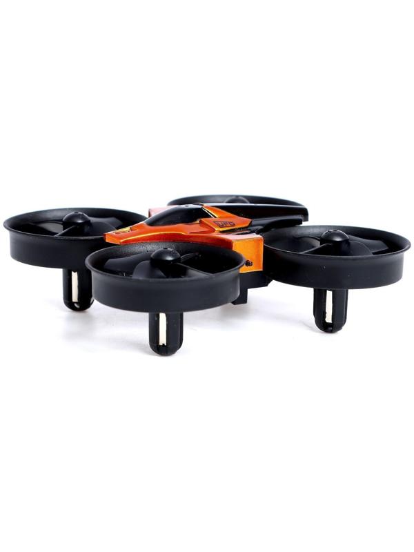 Квадрокоптер радиоуправляемый Flashdrone, работает от аккумулятора, цвет оранжевый