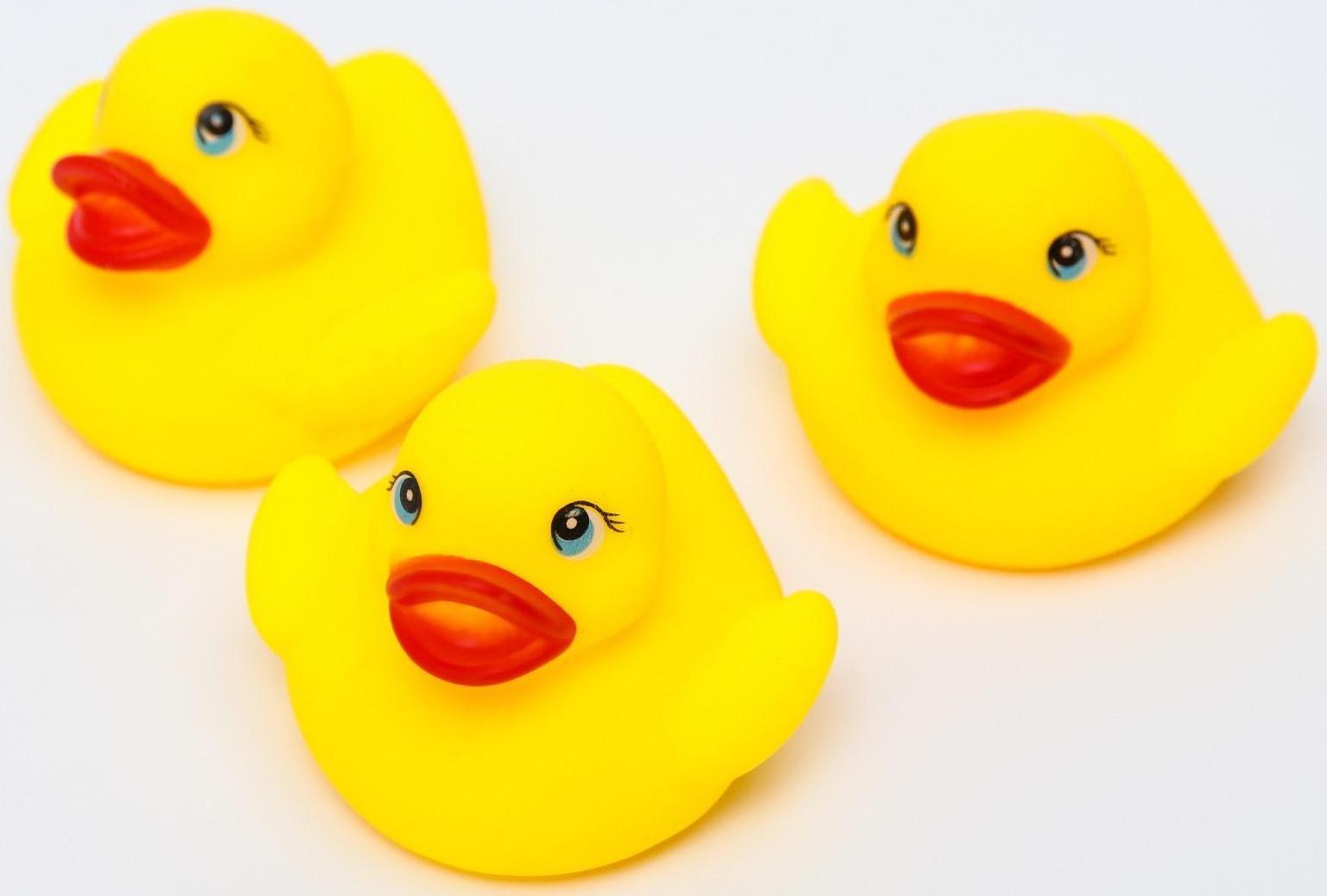 Набор игрушек для игры в ванне «Уточки», 3 шт 5,5см