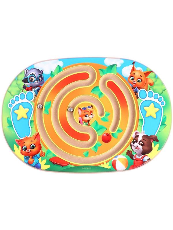 Балансир детский «Зверята», с лабиринтом
