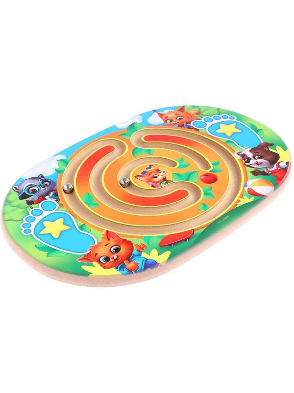 Балансир детский «Зверята», с лабиринтом
