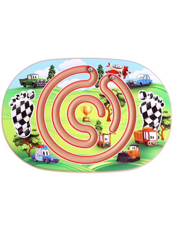 Балансир детский «Гонки», с лабиринтом