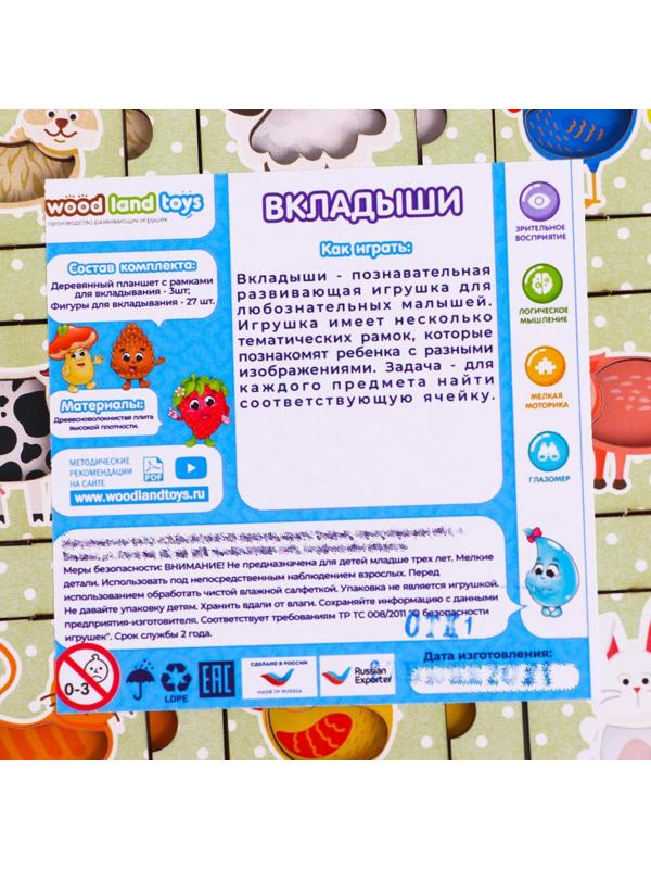 Вкладыш « Животный мир»