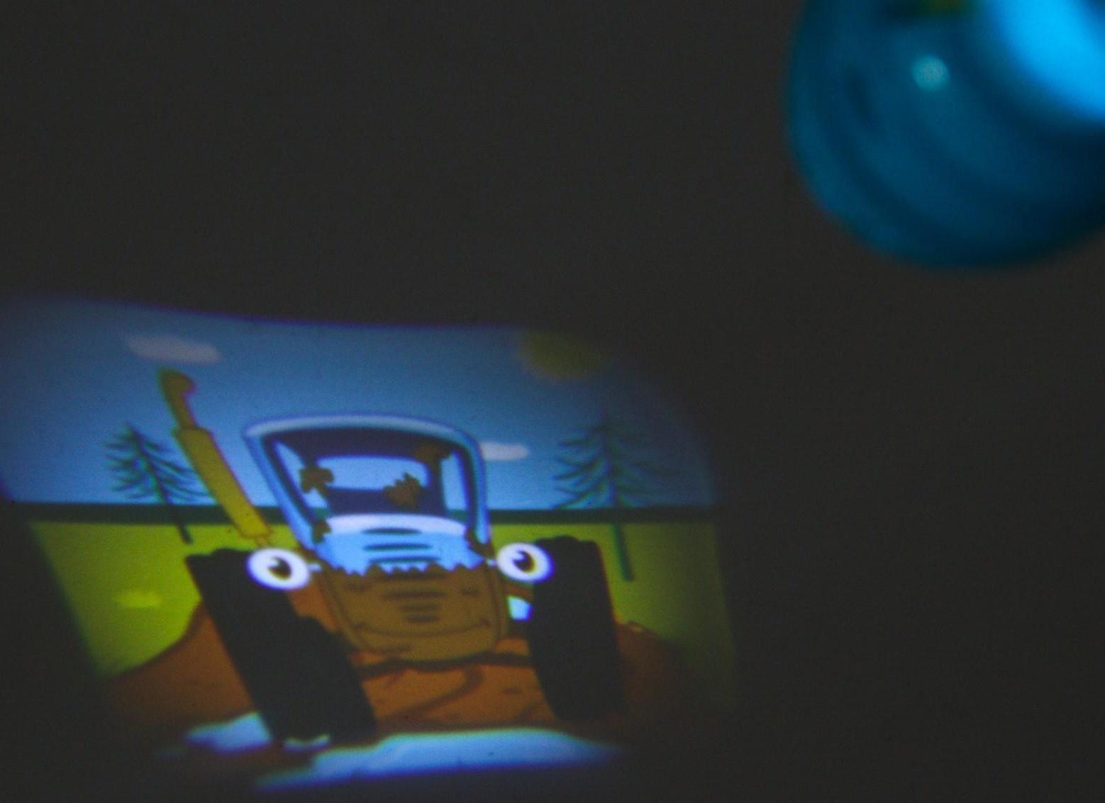 Проектор-фонарик «Синий трактор», свет, цвет синий