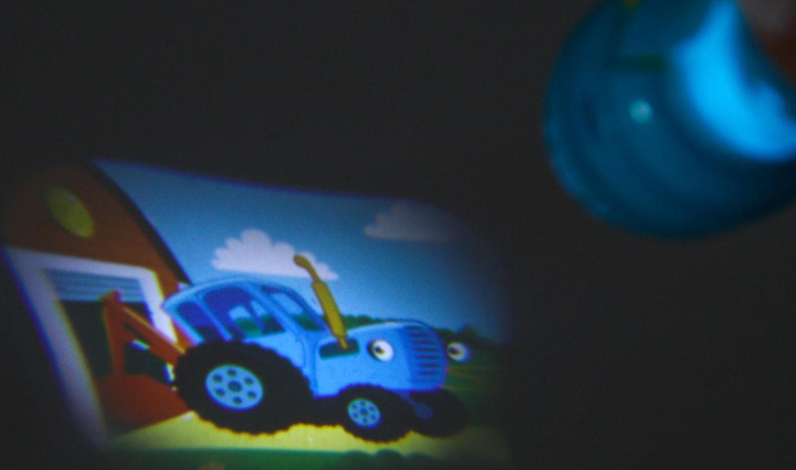 Проектор-фонарик «Синий трактор», свет, цвет синий