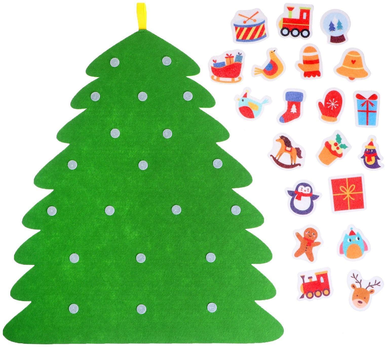 Новогодние фанты из фетра «Ёлочка»