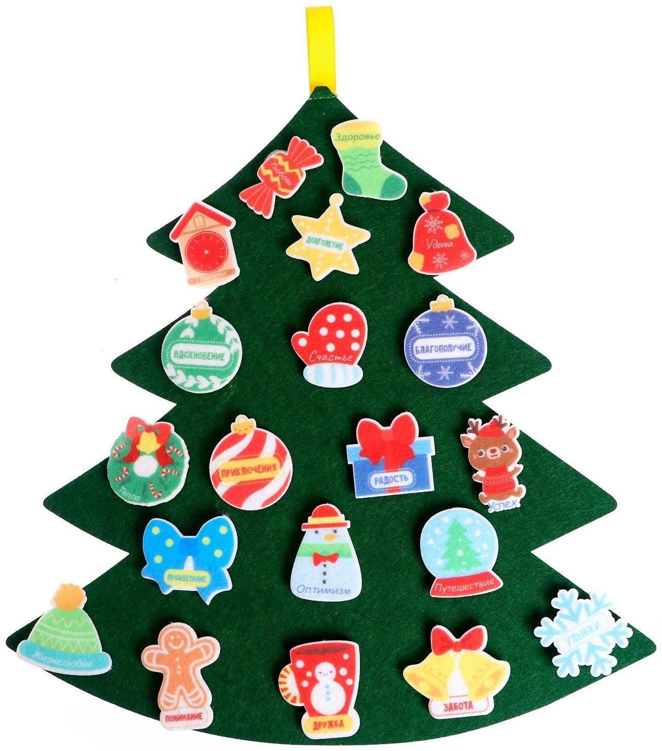 Игровой набор из фетра «Предсказания от ёлочки»