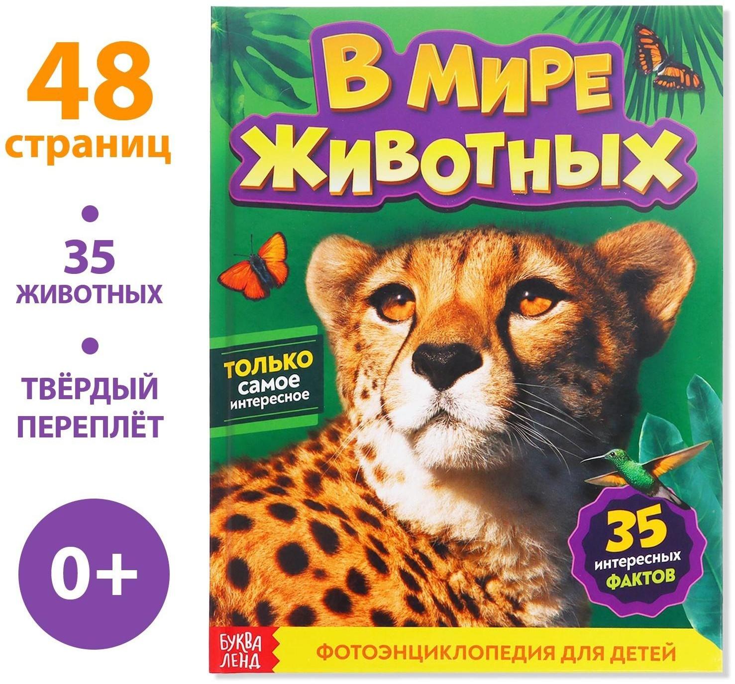 Фотоэнциклопедия для детей «В мире животных», 48 стр.