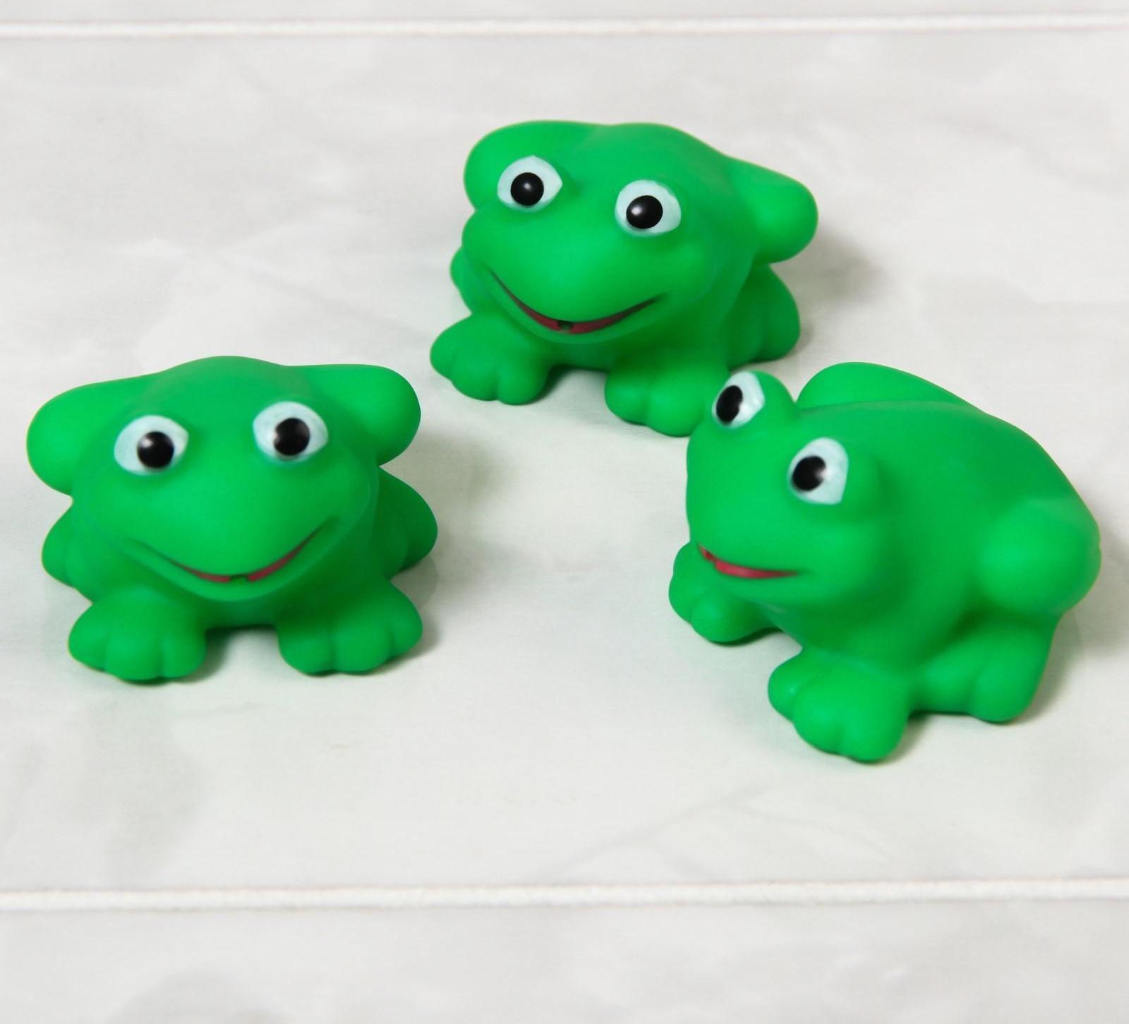 Набор игрушек для игры в ванне «Лягушка»: мыльница + игрушки 3 шт.