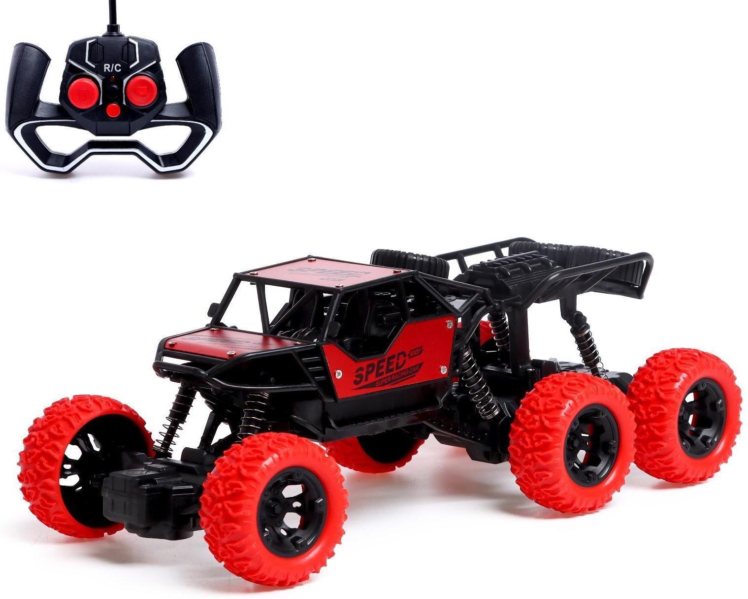 Джип радиоуправляемый «Монстр 6x6», работает от аккумулятора, МИКС