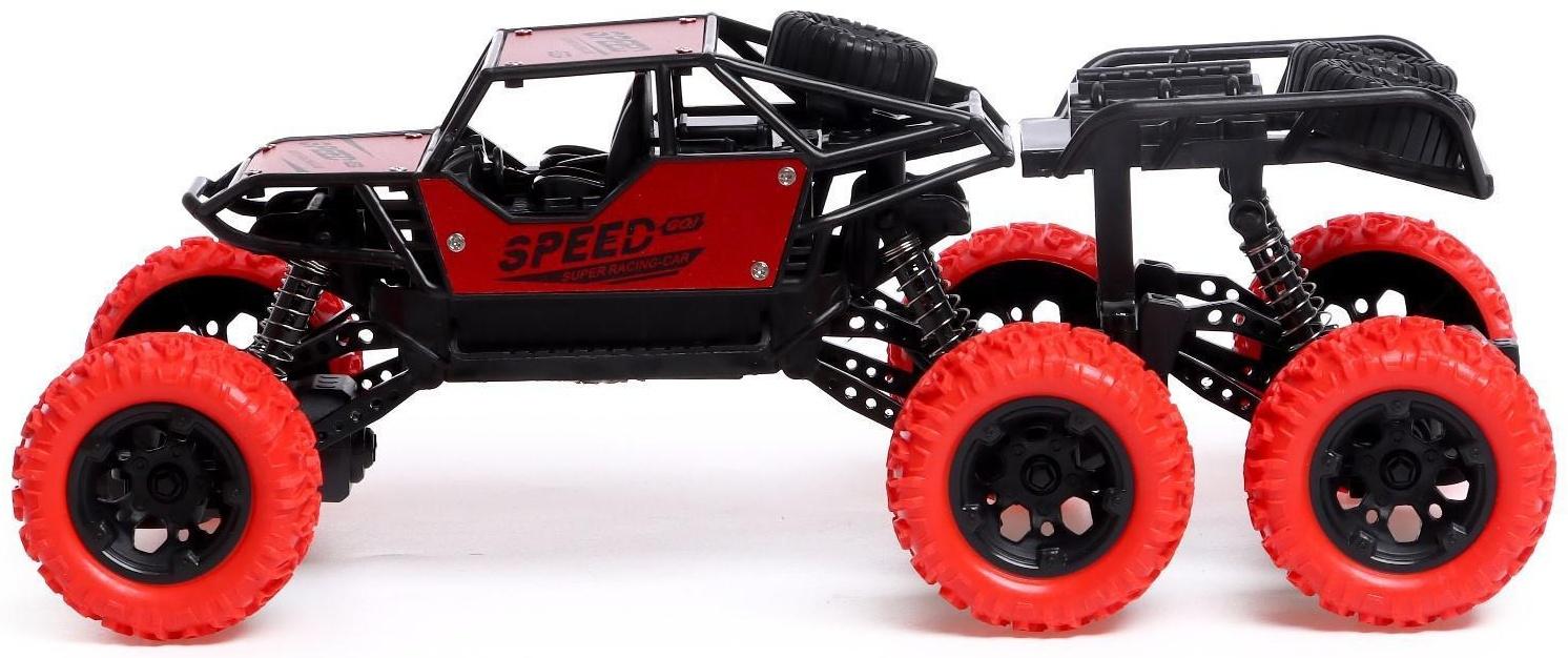 Джип радиоуправляемый «Монстр 6x6», работает от аккумулятора, МИКС