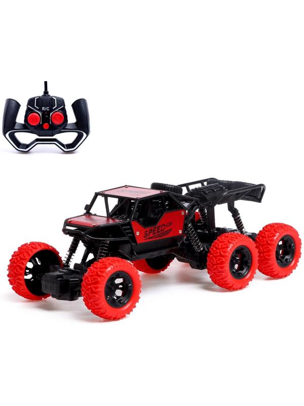 Джип радиоуправляемый «Монстр 6x6», работает от аккумулятора, МИКС