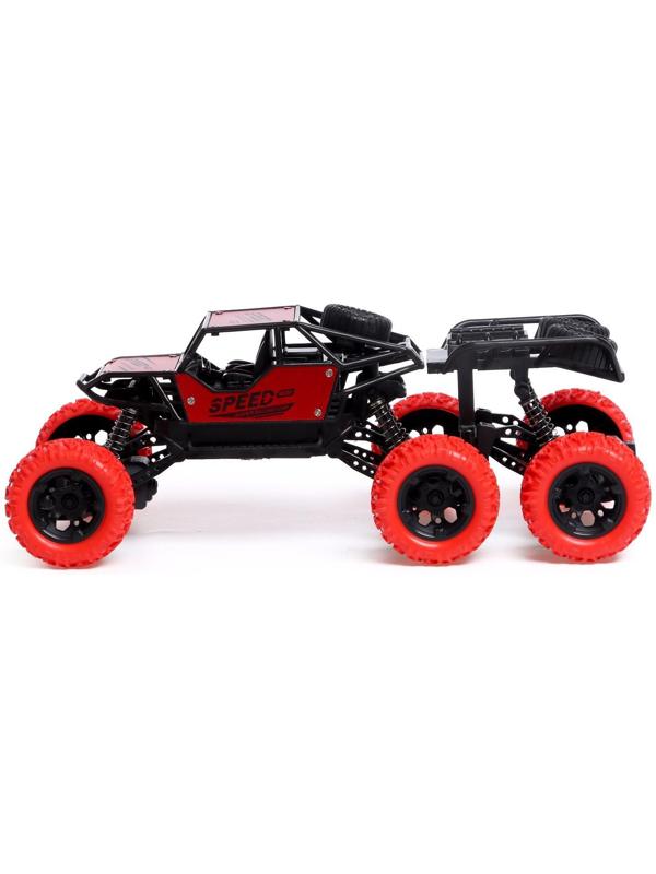 Джип радиоуправляемый «Монстр 6x6», работает от аккумулятора, МИКС