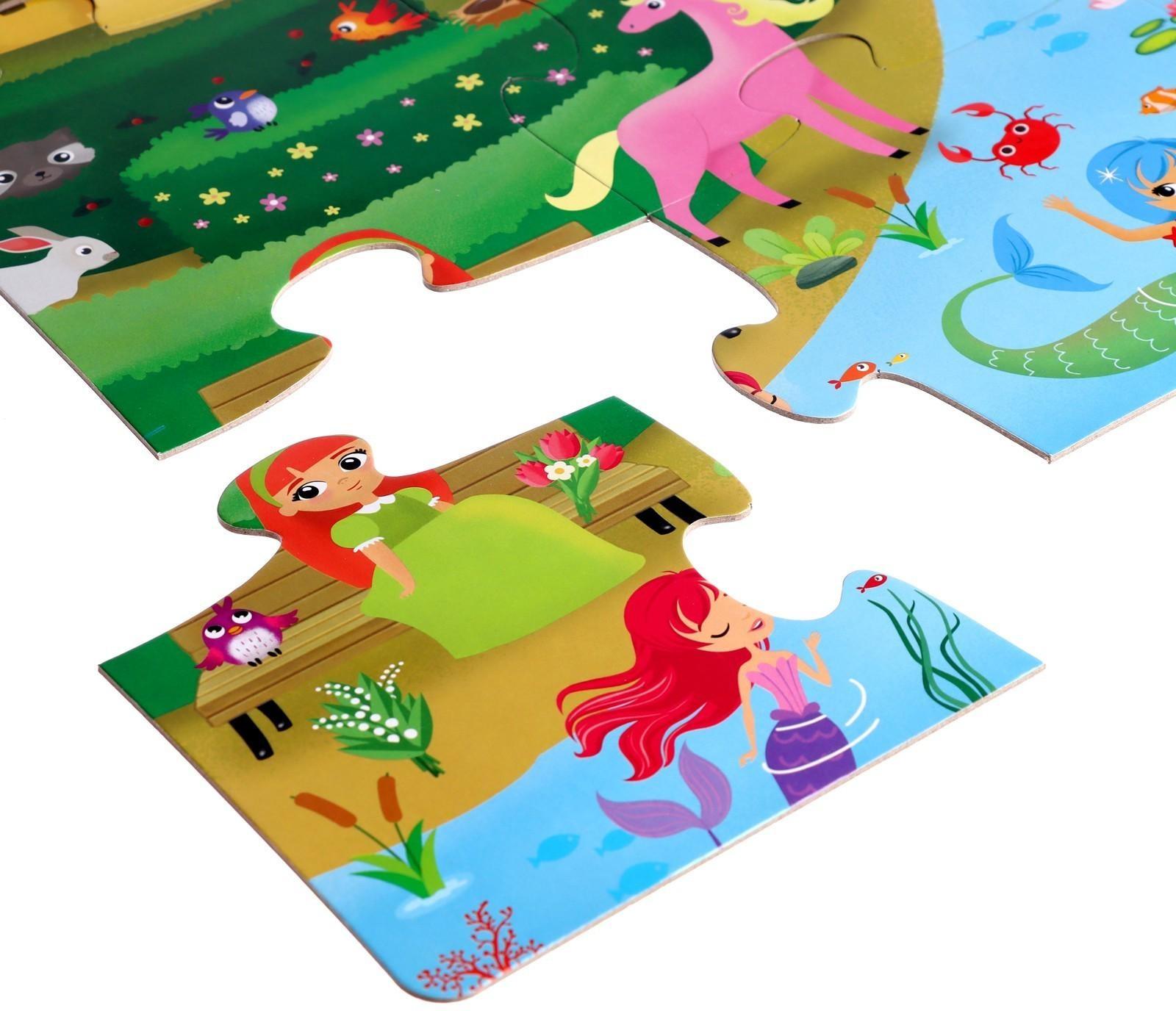 Напольный пазл «Заколдованный мир принцесс»