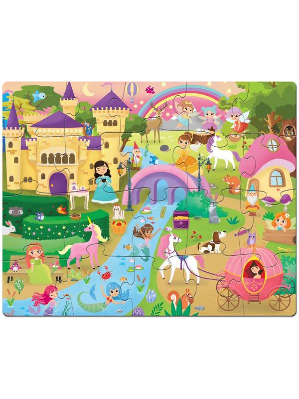 Напольный пазл «Заколдованный мир принцесс»