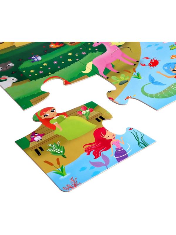 Напольный пазл «Заколдованный мир принцесс»