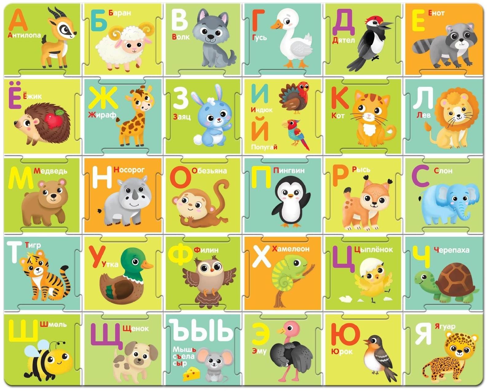 Напольный пазл «Собираем алфавит»