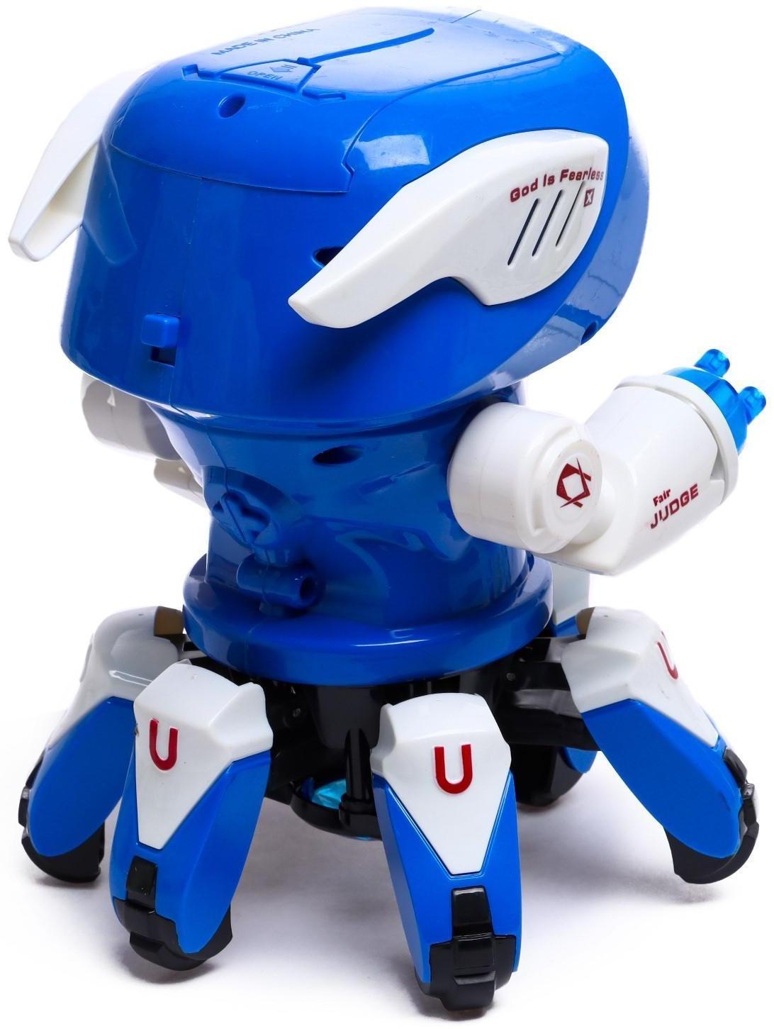 Робот «Пришелец», световые и звуковые эффекты, работает от батареек, цвета МИКС