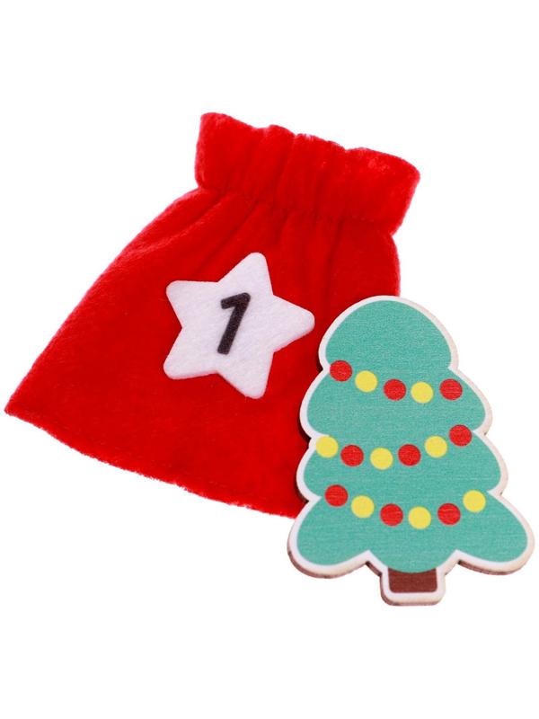 Дидактический коврик Адвент- календарь из фетра «Пожелания от Дедушки Мороза»