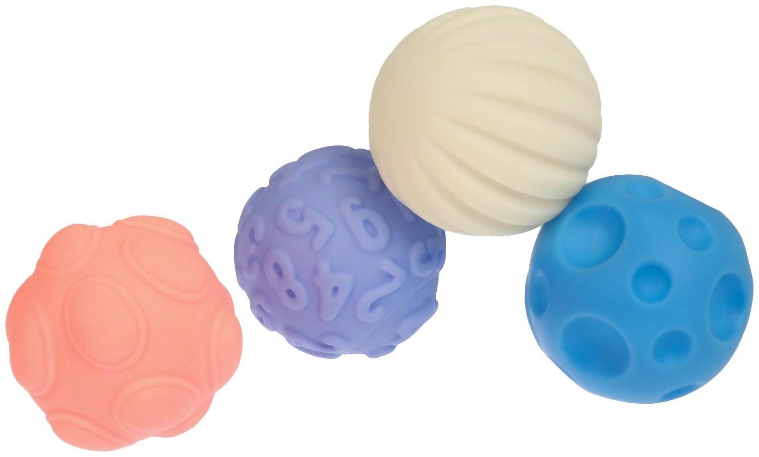 Подарочный набор сенсорных развивающих мячиков «Сумочка», 4 шт.