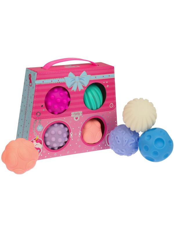 Подарочный набор сенсорных развивающих мячиков «Сумочка», 4 шт.