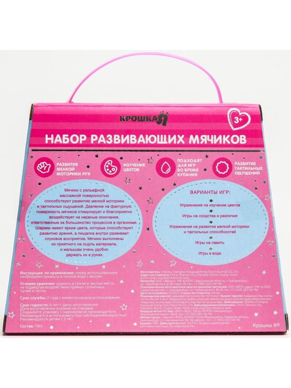 Подарочный набор сенсорных развивающих мячиков «Сумочка», 4 шт.