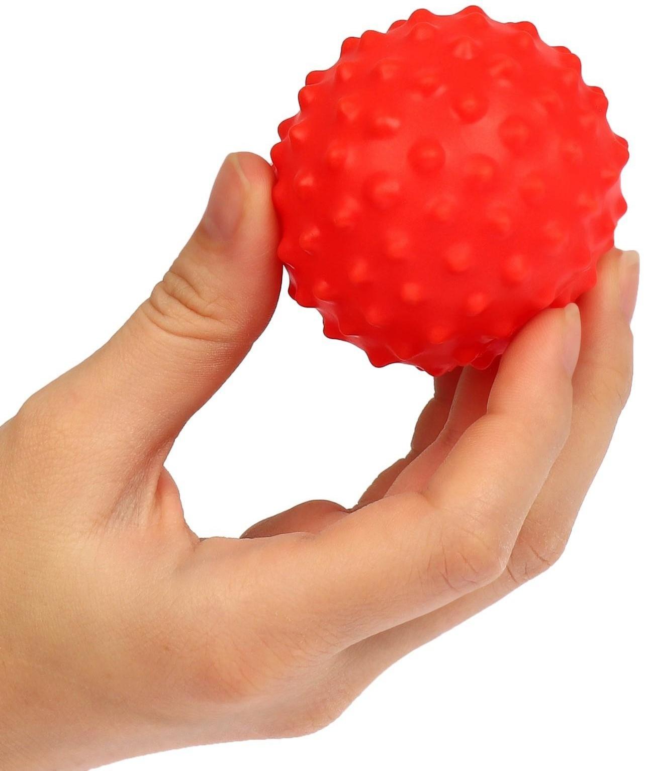 Подарочный набор развивающих, тактильных мячиков «Волшебная звезда» 5 шт. , новогодняя подарочная упаковка