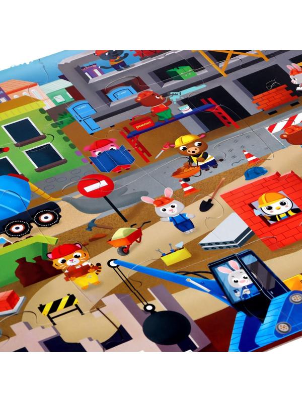 Напольный пазл «Большая стройка»