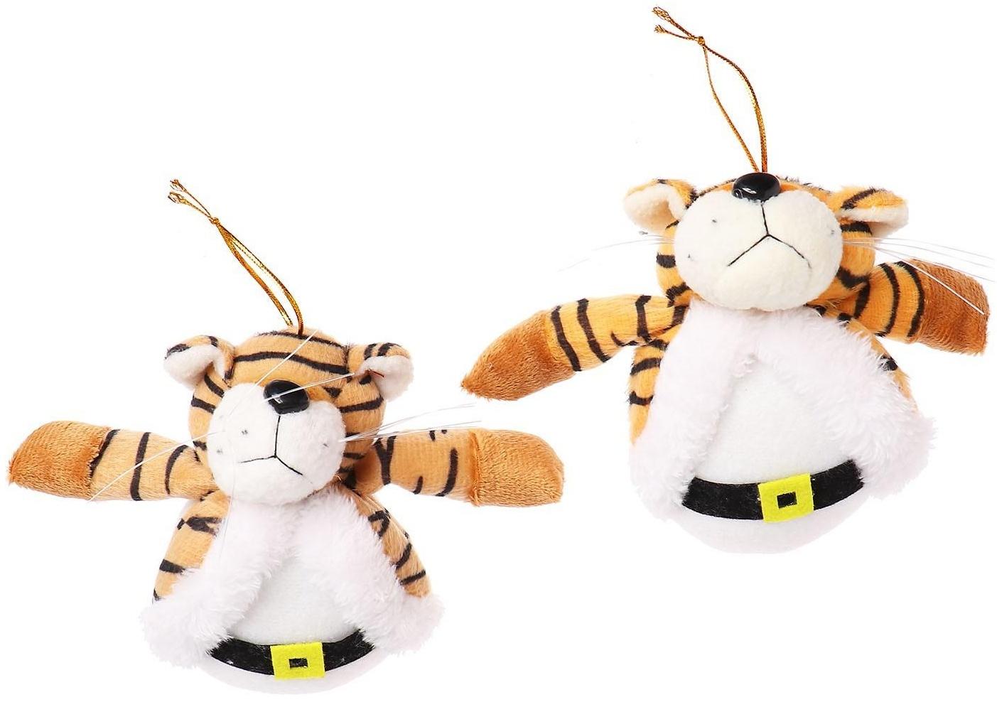 Мягкая игрушка «Тигруля» на подвесе, цвет МИКС