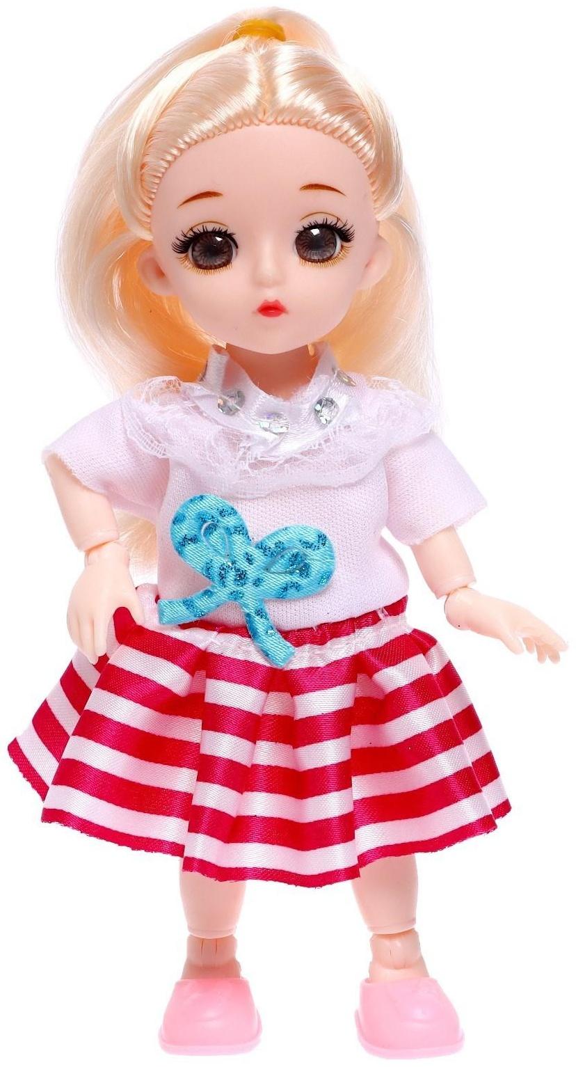 Кукла модная шарнирная «Полина» в платье, МИКС
