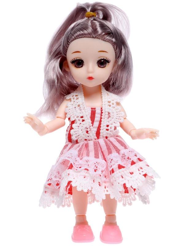 Кукла модная шарнирная «Полина» в платье, МИКС