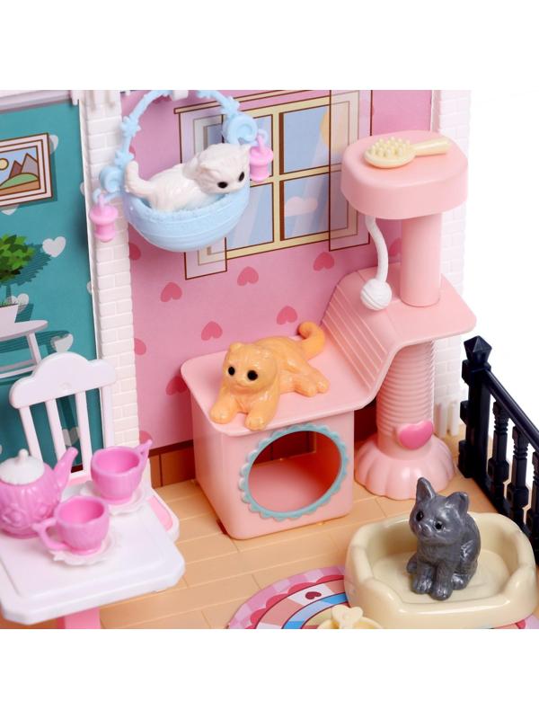 Игрушка «Уютная комната», с куклой, котиками, аксессуарами