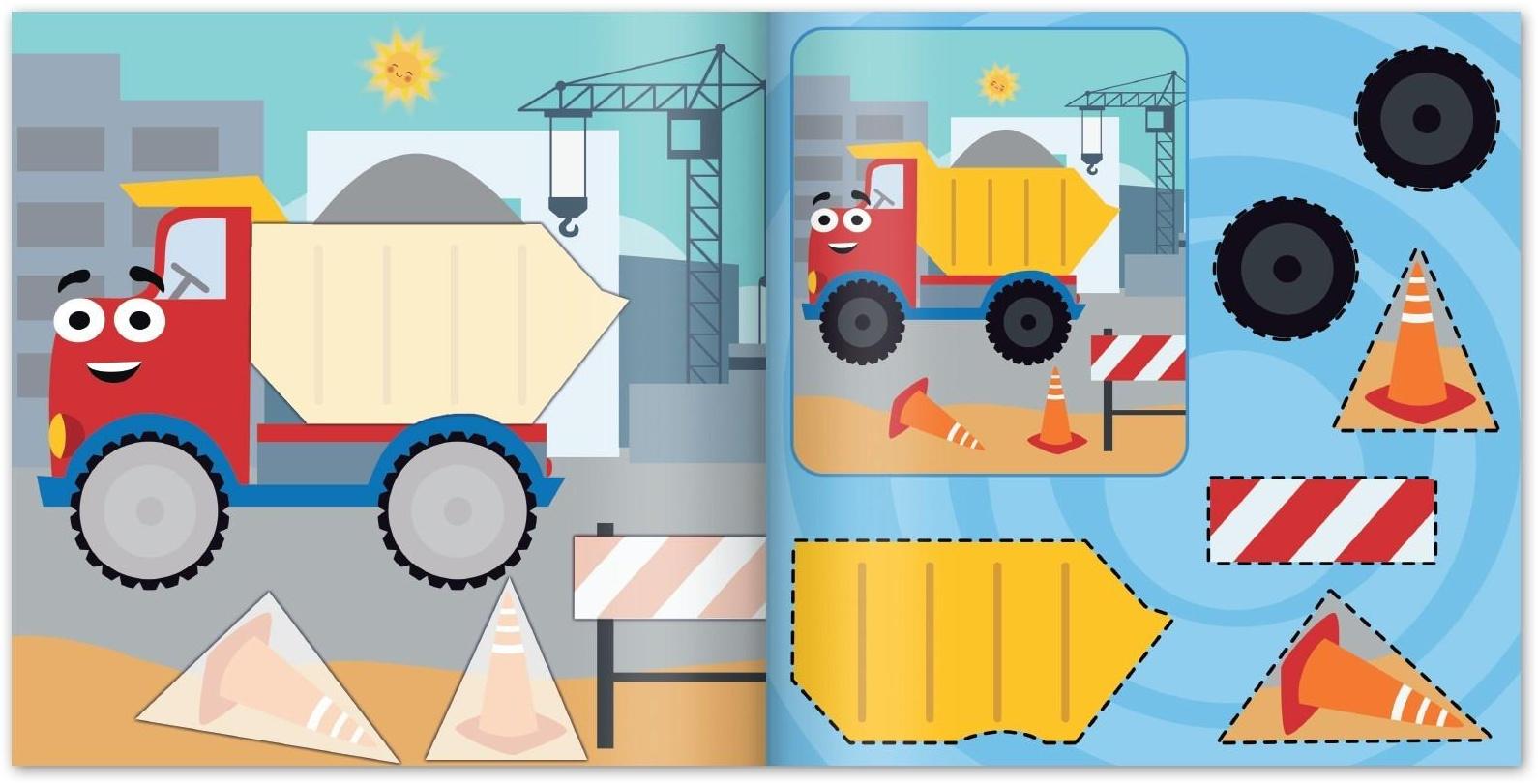 Аппликации «Синий трактор: Транспорт», 16 стр., 19 × 19 см