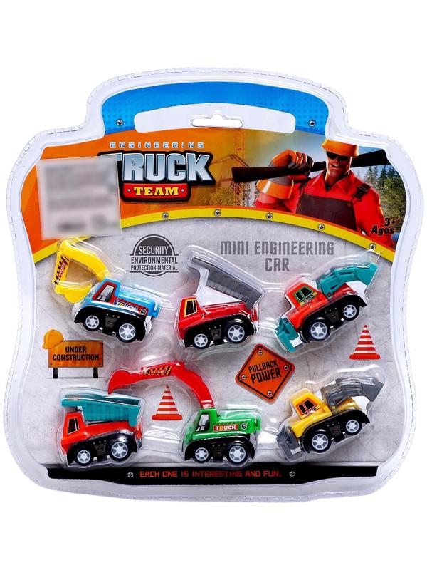 Набор инерционных машин «Строительная техника», 6 штук