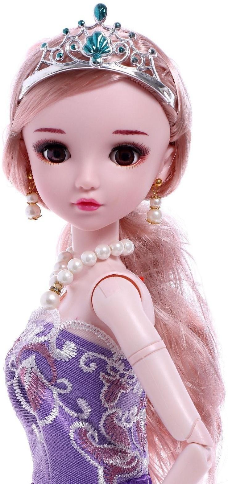 Кукла интерактивная шарнирная «Оля» в платье, с пультом