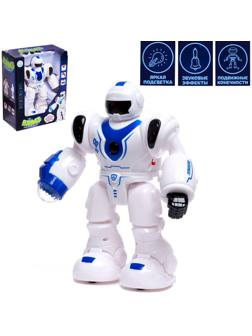 Робот «Бласт космический воин», русское озвучивание, световые эффекты, цвет синий