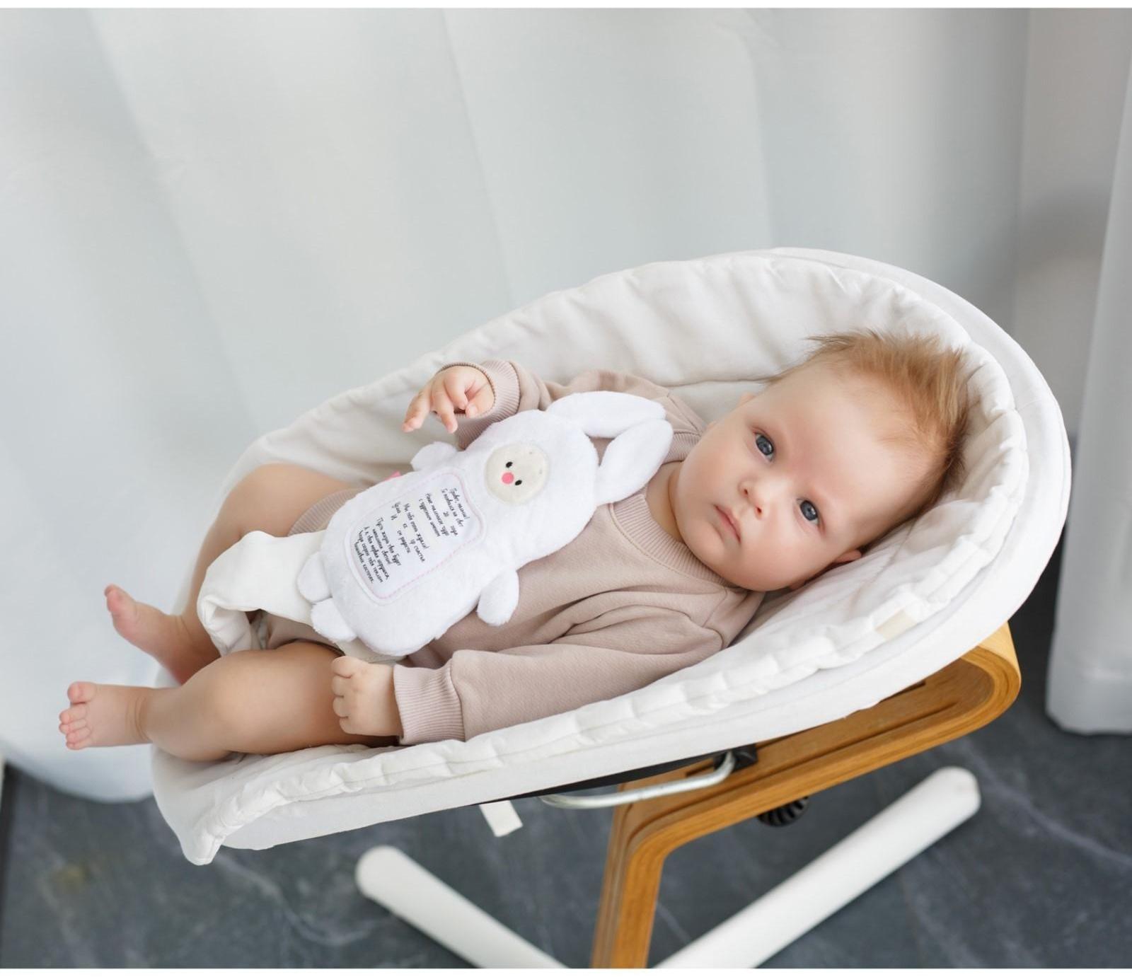 Мягкая игрушка 3 в 1 «Зайка» с метрикой, с вишнёвыми косточками, 19,5 см