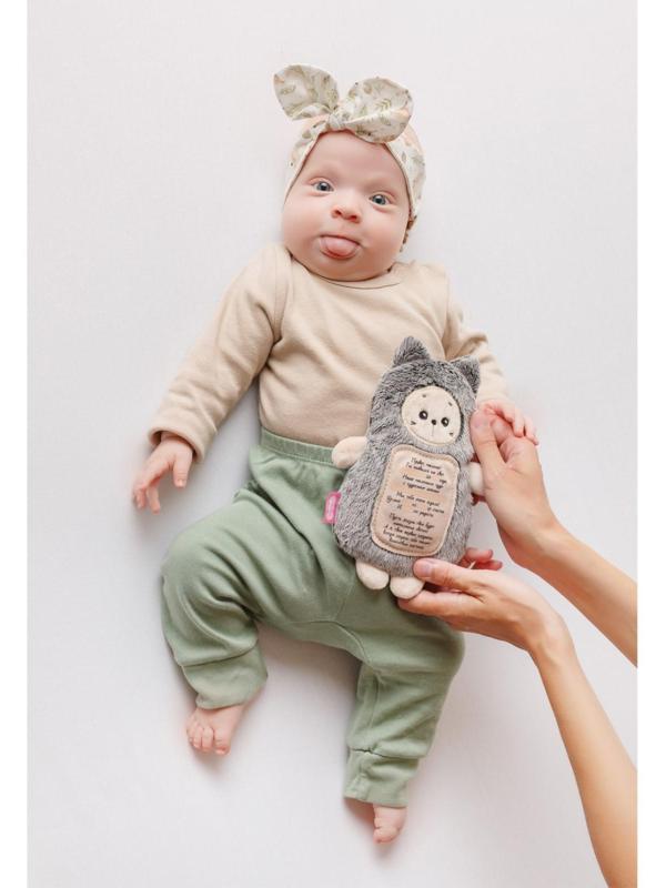 Мягкая игрушка 3 в 1 «Котёнок» с метрикой, с вишнёвыми косточками, 19,5 см