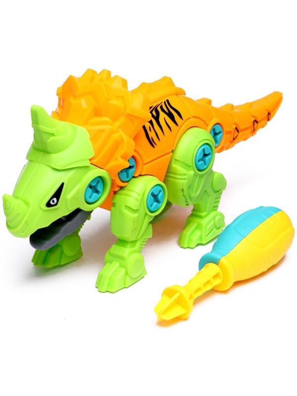 Конструктор винтовой «Стиракозавр», с отвёрткой, 26 деталей