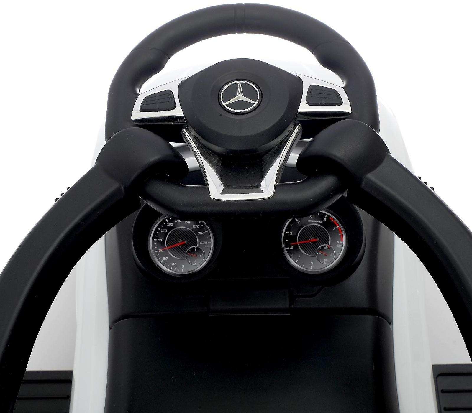 Толокар Mercedes-Benz AMG GLE 63, родительская ручка, звук, цвет белый