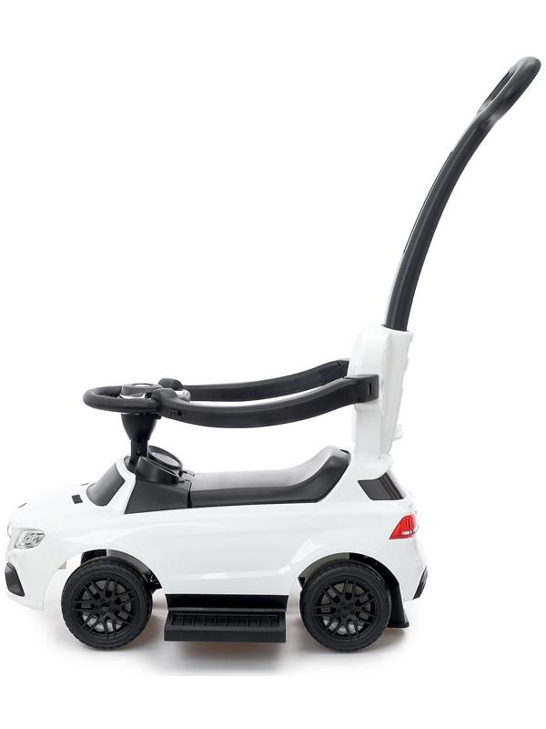 Толокар Mercedes-Benz AMG GLE 63, родительская ручка, звук, цвет белый