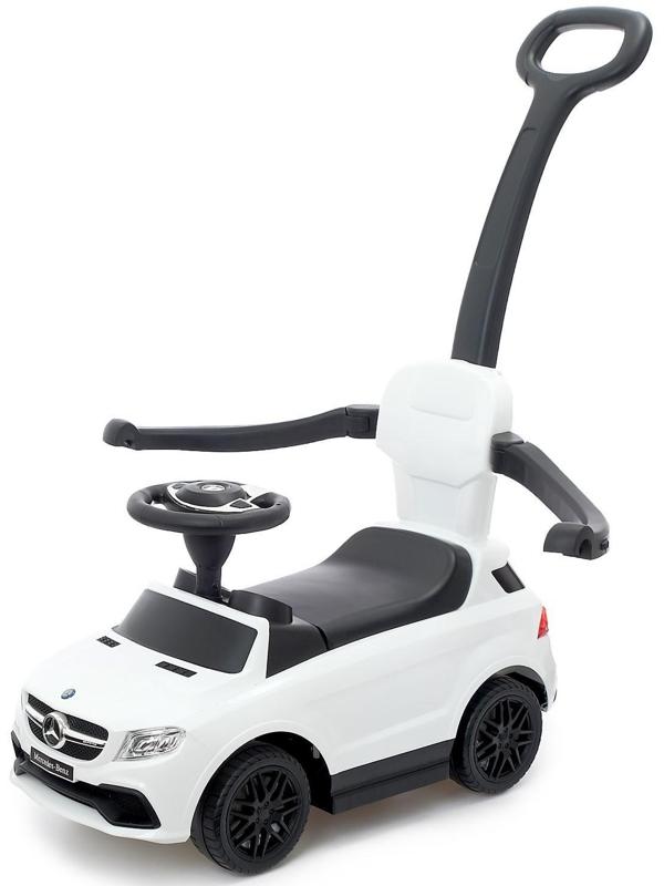 Толокар Mercedes-Benz AMG GLE 63, родительская ручка, звук, цвет белый