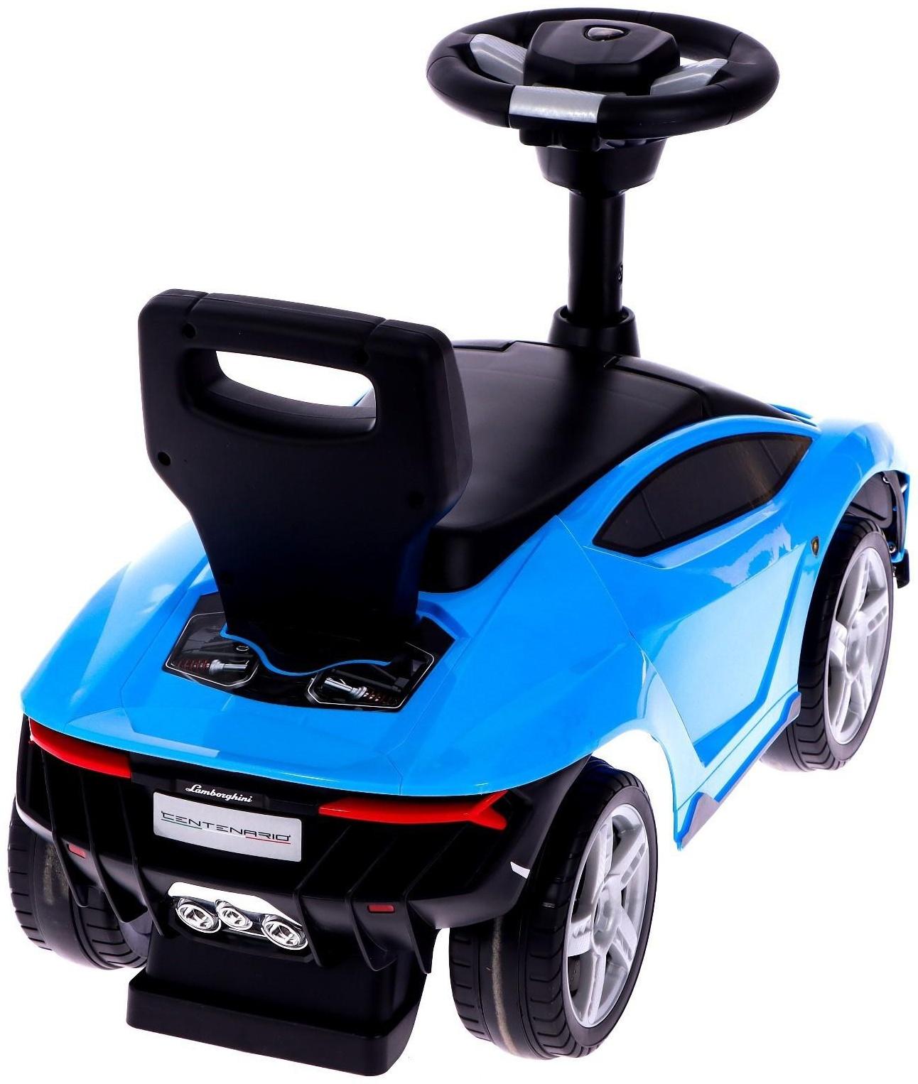 Толокар Lamborghini Centenario, колеса из PVC, цвет синий