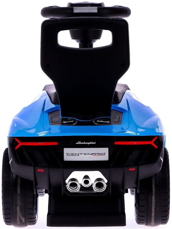 Толокар Lamborghini Centenario, колеса из PVC, цвет синий