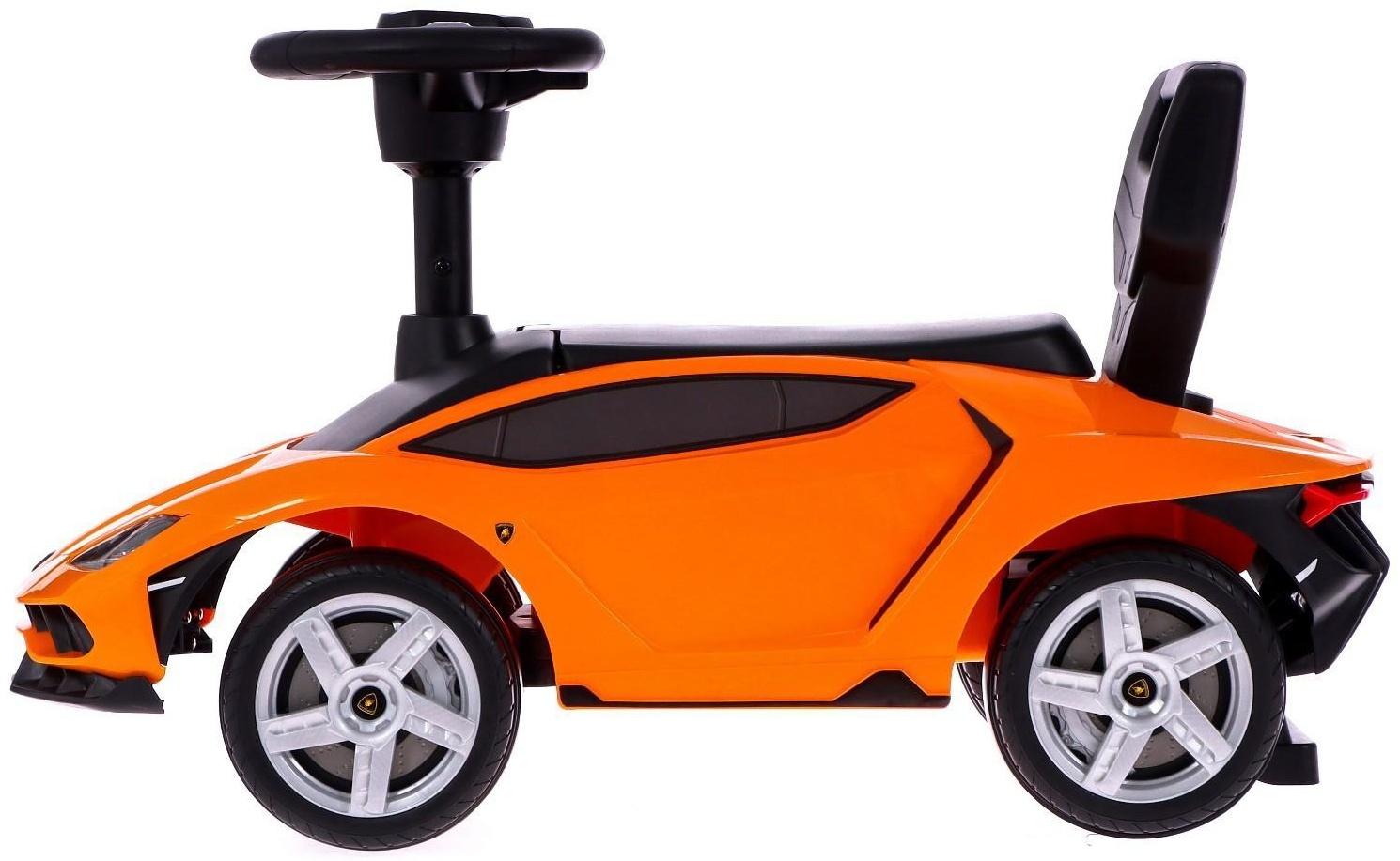 Толокар Lamborghini Centenario, колеса из PVC, цвет оранжевый