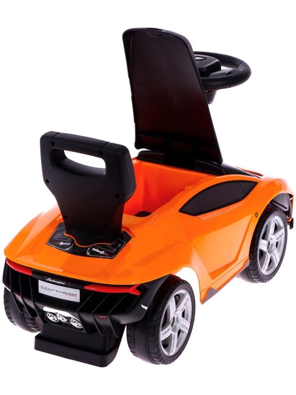 Толокар Lamborghini Centenario, колеса из PVC, цвет оранжевый