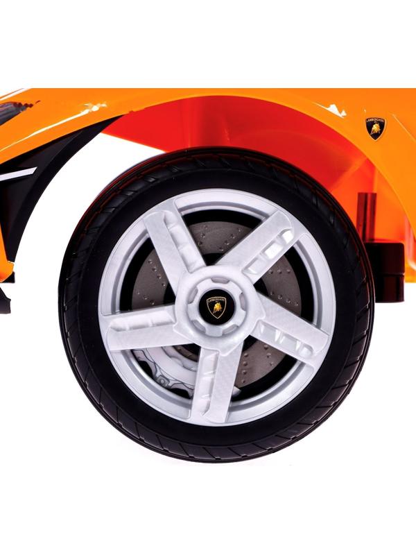 Толокар Lamborghini Centenario, колеса из PVC, цвет оранжевый