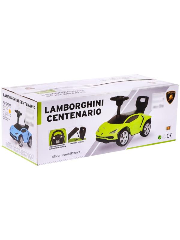 Толокар Lamborghini Centenario, колеса из PVC, цвет оранжевый