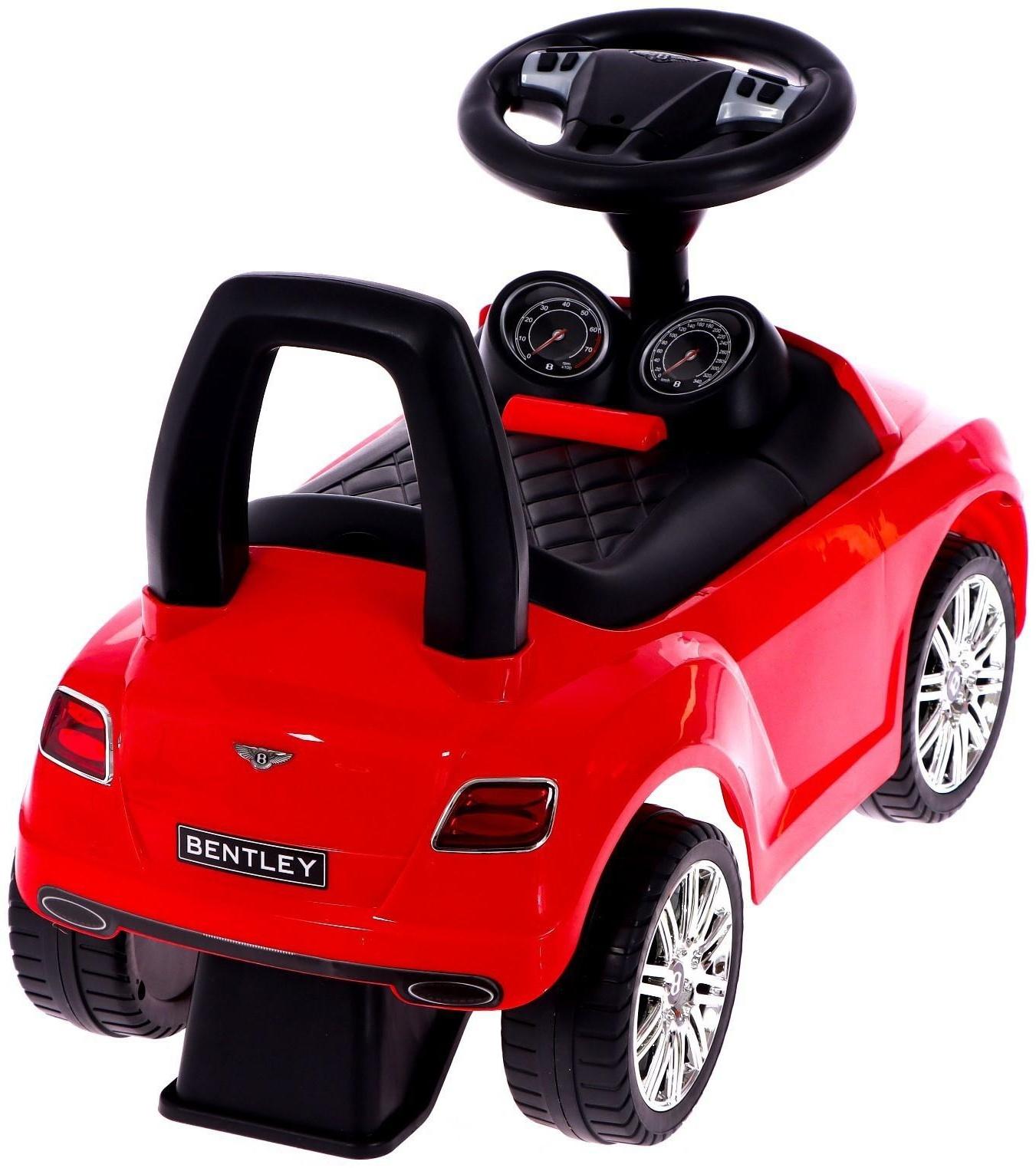 Толокар Bentley Continental GT, звуковые эффекты, цвет красный