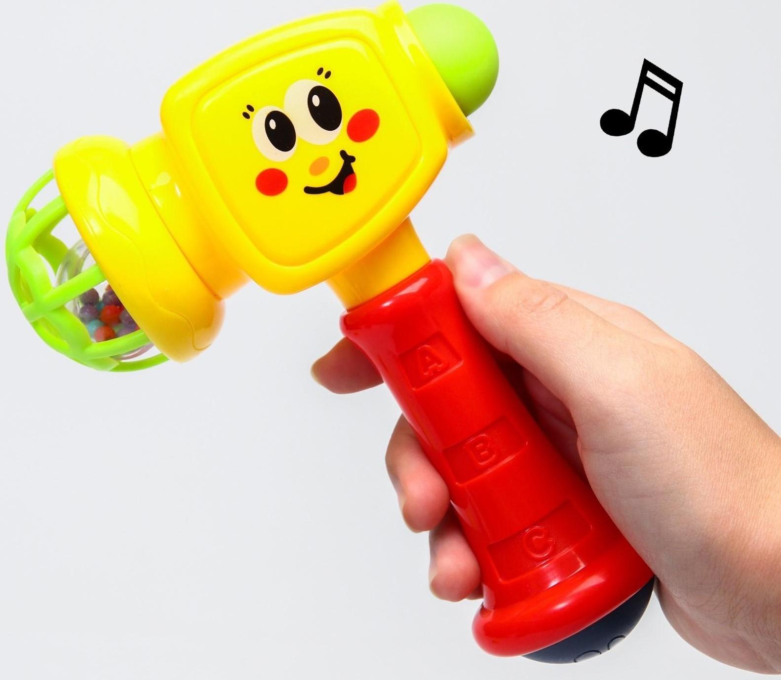 Игровой развивающий центр «Мишки + игрушка Молоточек», подвесные прорезыватели и погремушки